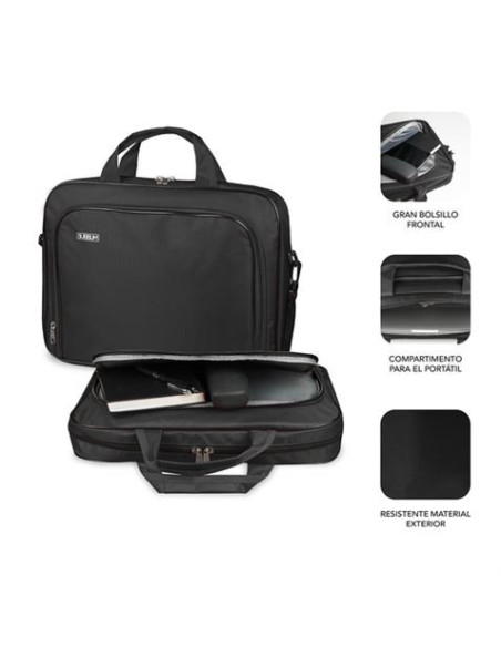 MALETIN PORTATIL SUBBLIM OXFORD 15.4- 16 NEGRO
