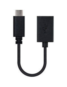 CABLE 15CM TIPO C MACHO A USB HEMBRA OTG NANOCABLE