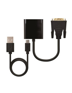 CONVERTIDOR DVI 24+1 MACHO A VGA HEMBRA 10CM CROMAD