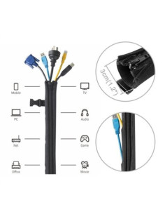 ESCONDE CABLES DE NEOPRENO CON CREMALLERA CROMAD 2