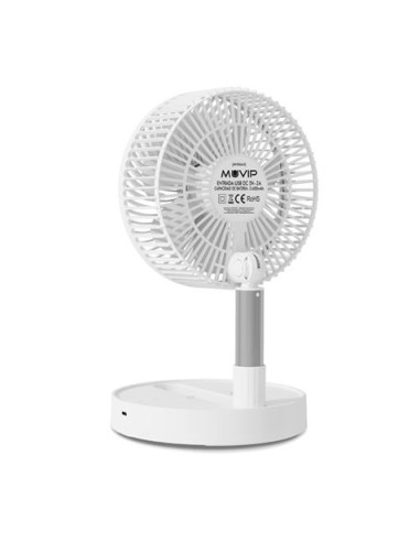 VENTILADOR PORTATIL EXTENSIBLE Y PLEGABLE 8\" BATERÍA MUVIP