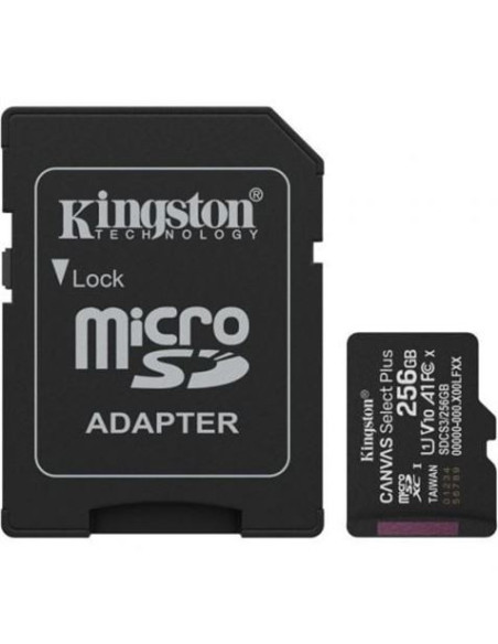 MEMORIA MICRO SD KINGSTON CLASE 10 256GB 100MB/S