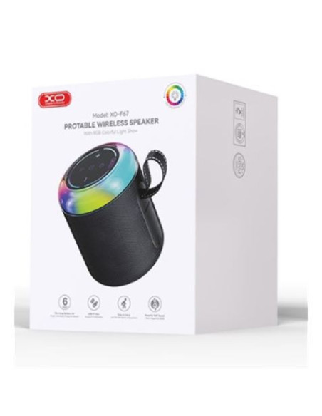 ALTAVOZ BLUETOOTH CON LED RGB F67 XO
