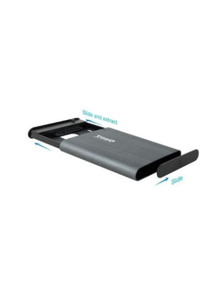 CARCASA EXTERNA HDD/SSD 2.5 SATA I,II,III USB MICRO-B A USB A TOOQ