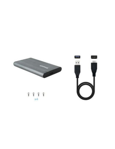 CARCASA EXTERNA HDD/SSD 2.5 SATA I,II,III USB MICRO-B A USB A TOOQ