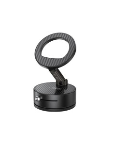 SOPORTE COCHE SMARTPHONE POR VACIO / MAGNETICO C188 NEGRO XO