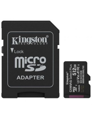 MEMORIA MICRO SD KINGSTON CLASE 10 512GB 150MB/S