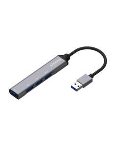 HUB 4 PUERTOS USB 3.0 ALUMINIO AISENS