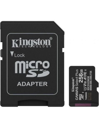 MEMORIA MICRO SD KINGSTON CLASE 10 256GB 100MB/S