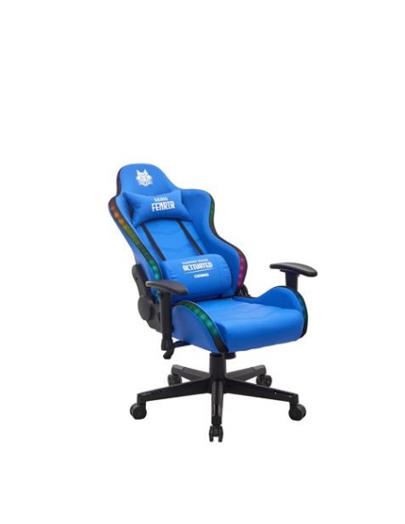 SILLA GAMING RGB SERIE FENRIR AZUL CROMAD