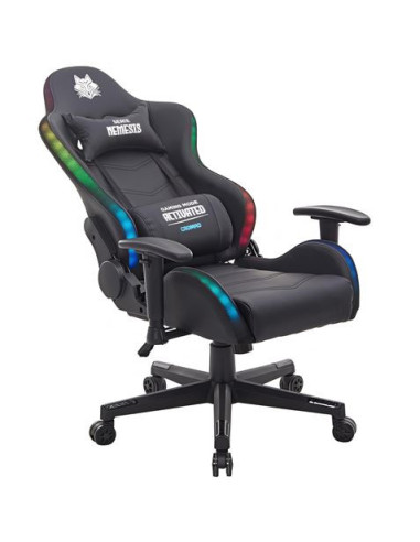 SILLA GAMING RGB SERIE FENRIR NEGRA CROMAD