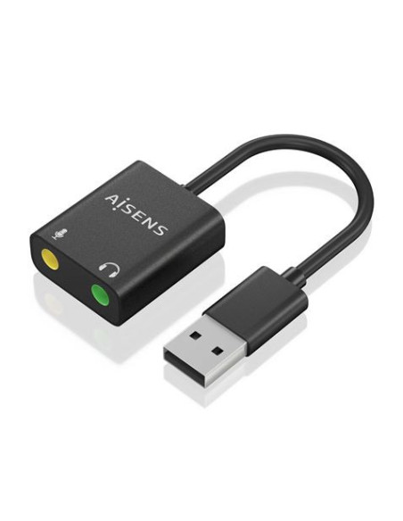 CONVERSOR USB A A JACK MICROFONO+AURICULAR AISENS