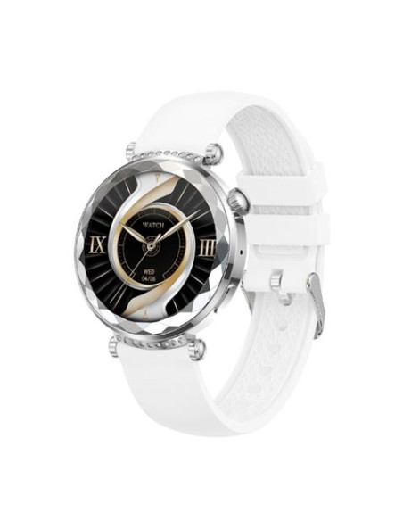 SMARTWATCH J13 1.19\" AMOLED | IP68 | DEPORTES | PLATA/BLANCO XO