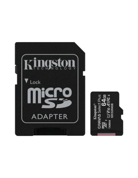 MEMORIA MICRO SD KINGSTON CLASE 10 64GB 100MB/S