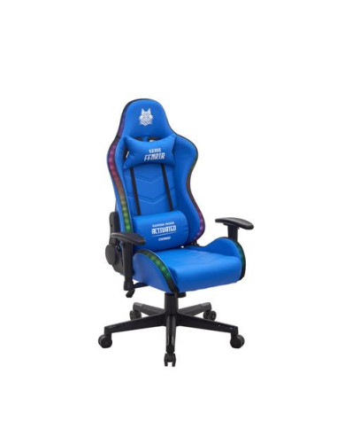 SILLA GAMING RGB SERIE FENRIR AZUL CROMAD