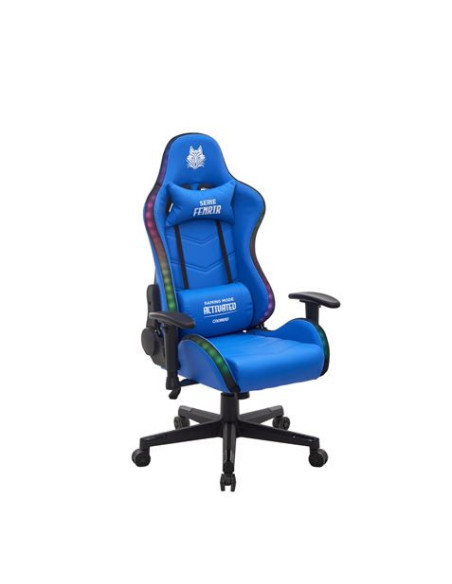SILLA GAMING RGB SERIE FENRIR AZUL CROMAD