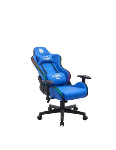 SILLA GAMING RGB SERIE FENRIR AZUL CROMAD
