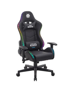 SILLA GAMING RGB SERIE FENRIR NEGRA CROMAD 2