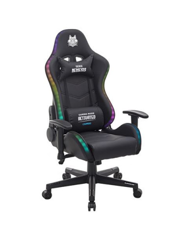 SILLA GAMING RGB SERIE FENRIR NEGRA CROMAD