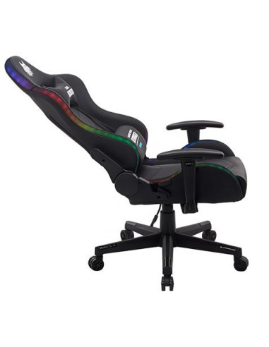 SILLA GAMING RGB SERIE FENRIR NEGRA CROMAD