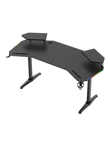 MESA GAMING PRO1500 XL FIBRA CARBONO | LUZ RGB SOUND MUVIP