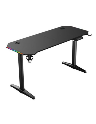 MESA GAMING PRO1600 XL MOTORIZADA FIBRA CARBONO | LUZ RGB SOUND MUVIP