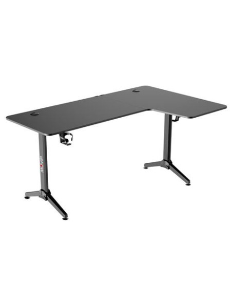 MESA GAMING PRO1300 FIBRA CARBONO | L DERECHA | ALFOMBRILLA 80X30CM | MUVIP