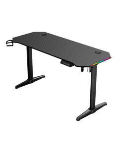 MESA GAMING PRO1600 XL MOTORIZADA FIBRA CARBONO | LUZ RGB SOUND MUVIP
