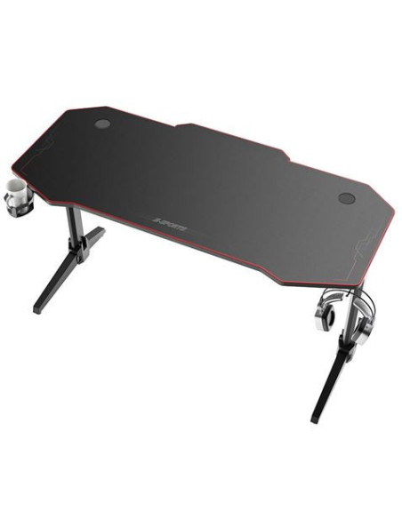 MESA GAMING PRO800 XL FIBRA CARBONO | LUZ RGB | ALFOMBRILLA 140CM MUVIP