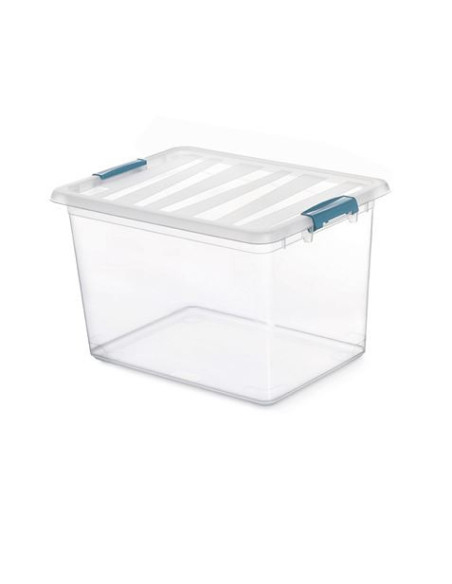CAJA KATLA TRANSPARENTE 20 LITROS CON ASAS ERGONOMICAS 39X29X25.5CM