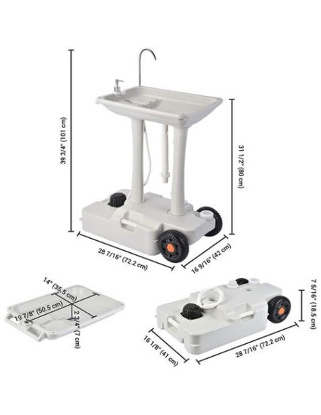 LAVABO PORTÁTIL 30 LITROS MUVIP