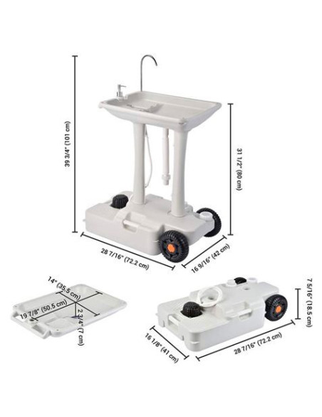 TANQUE DE AGUA PORTÁTIL 30 LITROS RUEDAS + ASA TRANSPORTE MUVIP
