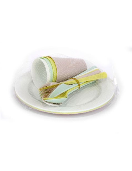 PACK CUBIERTOS PICNIC 20 PIEZAS DEM