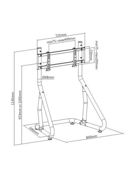 STAND PARA UN TELEVISOR RACING SIMULATOR COCKPIT SEAT CROMAD