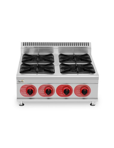 COCINA A GAS PROFESIONAL 4 FUEGOS CHEF PRO