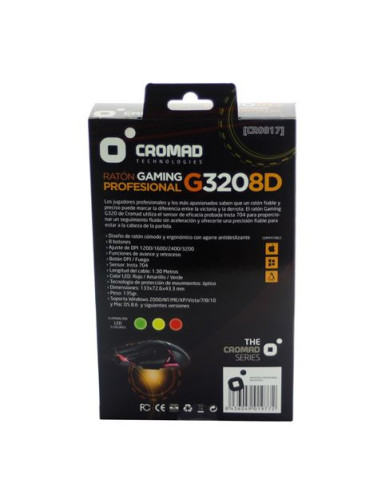RATON GAMING G320 8D PROFESIONAL CROMAD