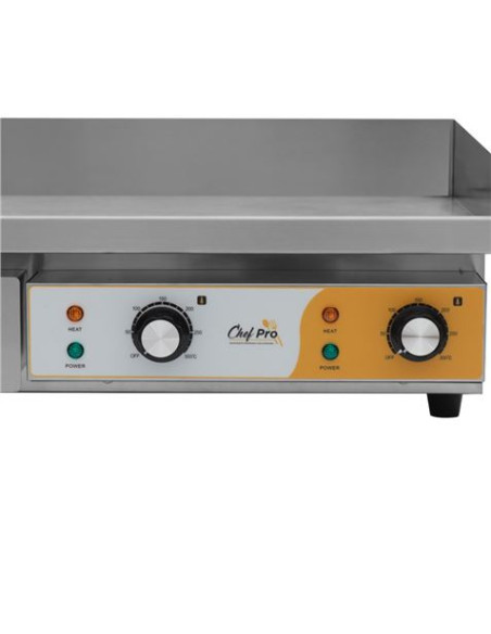 PLANCHA ELÉCTRICA PROFESIONAL SUPERFICIE LISA 4400W CHEF PRO