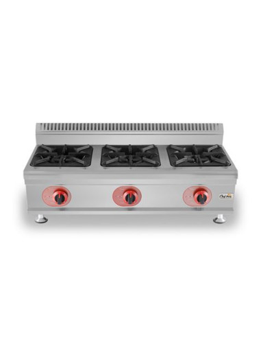 COCINA A GAS PROFESIONAL 3 FUEGOS CHEF PRO