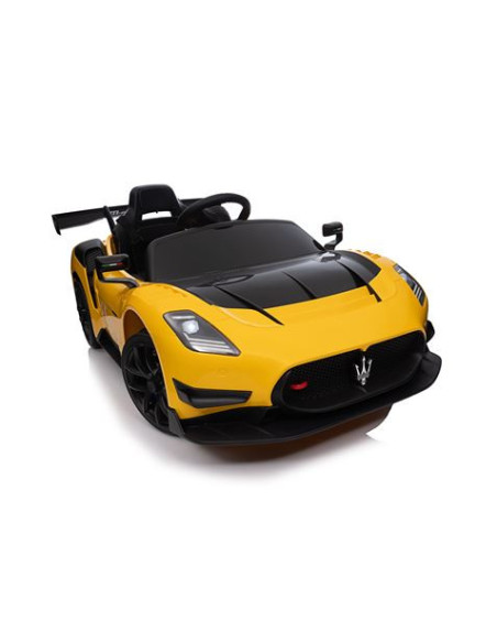 COCHE INFANTIL A BATERIA CON CONTROL REMOTO MASSERATI MC20 GT2 AMARILLO