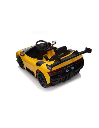 COCHE INFANTIL A BATERIA CON CONTROL REMOTO MASSERATI MC20 GT2 AMARILLO