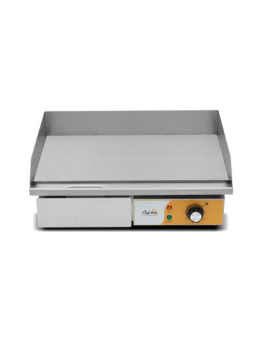 PLANCHA ELÉCTRICA PROFESIONAL SUPERFICIE LISA 3000W CHEF PRO