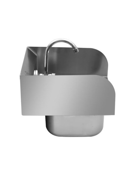 FREGADERO MURAL ACERO INOX PROFESIONAL CON GRIFO Y BACKSPLASH CHEF PRO