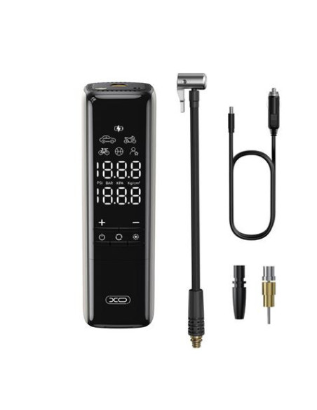 INFLADOR PORTATIL A 12V CON ACCESORIOS CZ017 XO