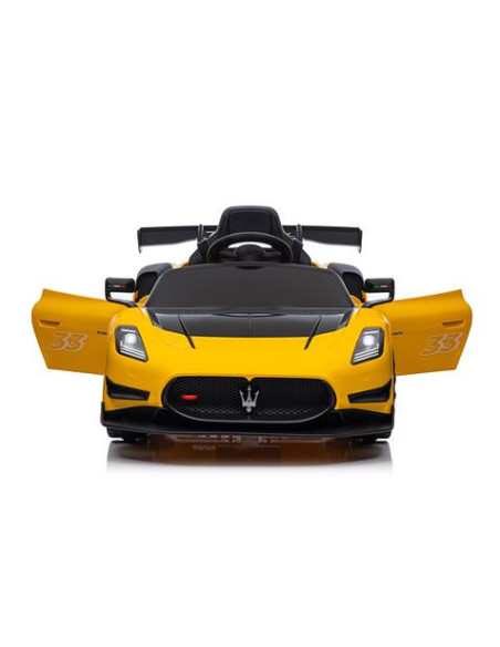 COCHE INFANTIL A BATERIA CON CONTROL REMOTO MASSERATI MC20 GT2 AMARILLO