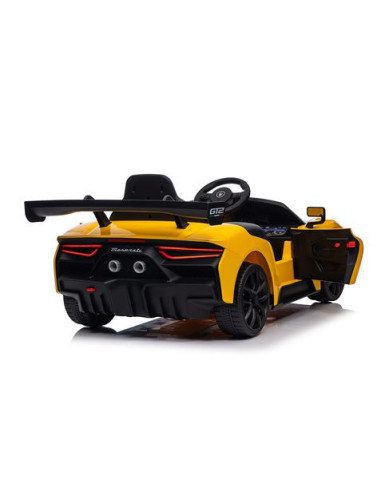 COCHE INFANTIL A BATERIA CON CONTROL REMOTO MASSERATI MC20 GT2 AMARILLO