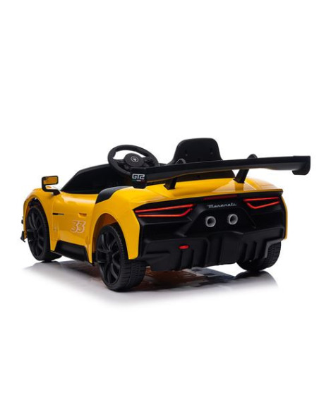 COCHE INFANTIL A BATERIA CON CONTROL REMOTO MASSERATI MC20 GT2 AMARILLO