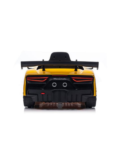 COCHE INFANTIL A BATERIA CON CONTROL REMOTO MASSERATI MC20 GT2 AMARILLO
