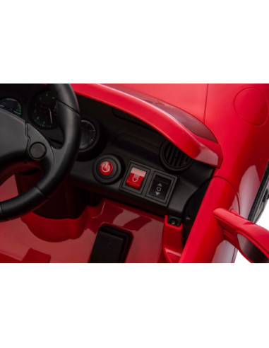 COCHE INFANTIL A BATERIA CON CONTROL REMOTO PORSCHE RUF CTR3 ROJO
