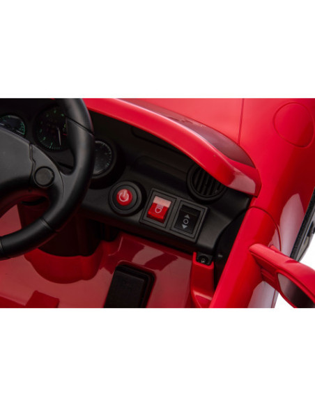 COCHE INFANTIL A BATERIA CON CONTROL REMOTO PORSCHE RUF CTR3 ROJO