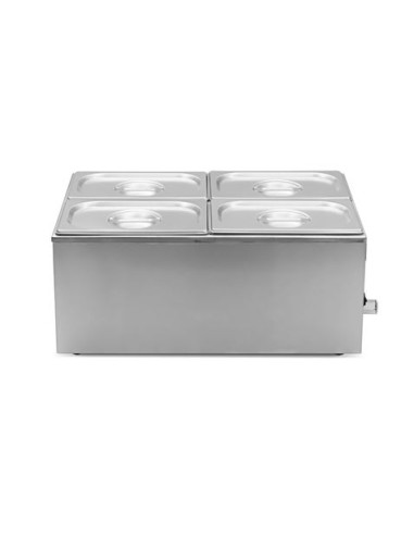 BAÑO MARIA INDUSTRIAL 4 CUBETAS 1200W CHEF PRO